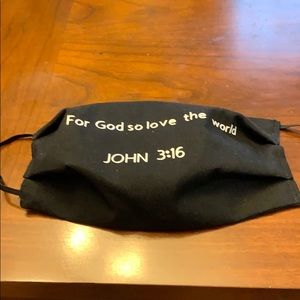 “For god so love the world John 3:16,” Face Mask